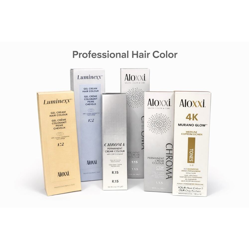 Aloxxi & Luminexx Professional Hair Color Lot Gel Cream Salon Color